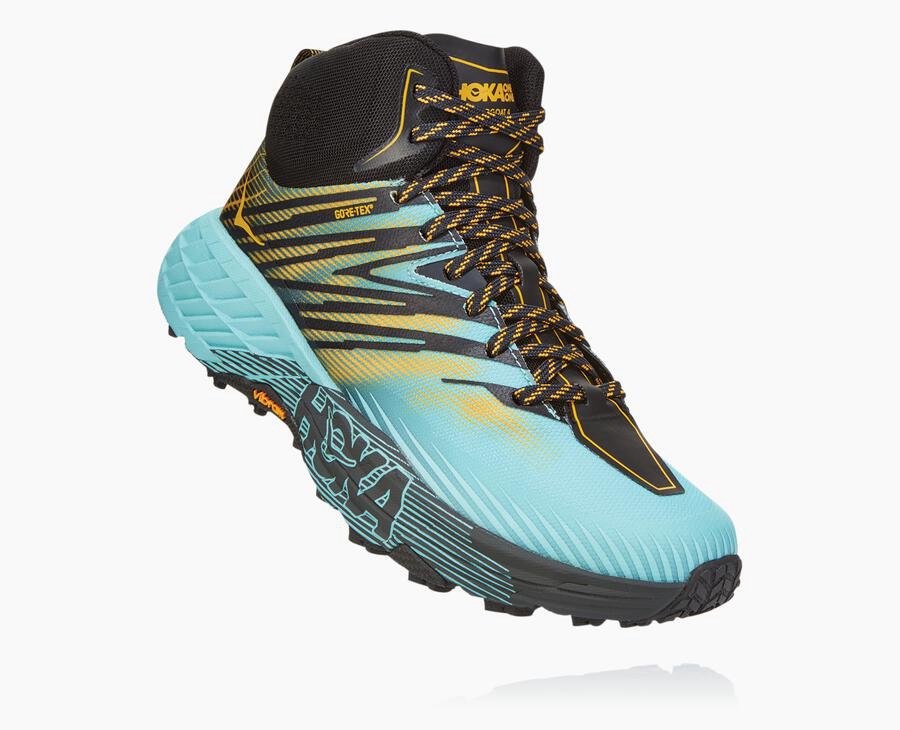 Hoka One One Speedgoat Mid Gore-Tex 2 Trailskor Dam - Blå - XDCBF-4923